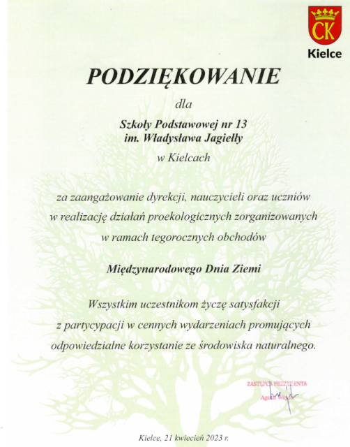 Podziękowanie