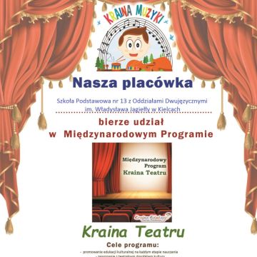 „Kraina Teatru” w naszej szkole