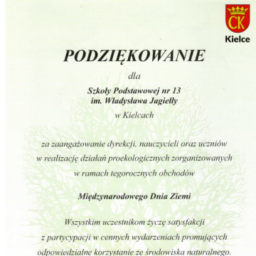 Podziękowanie